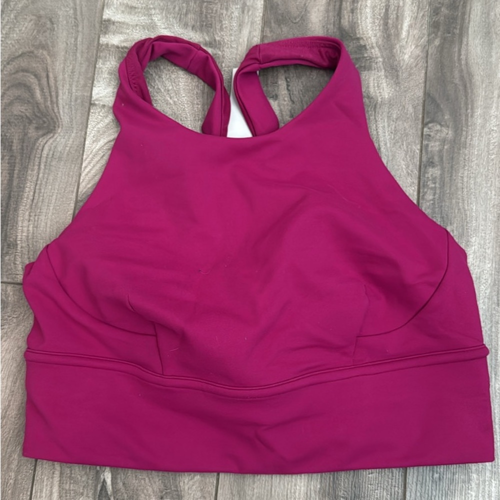 Lululemon Pink Sports Bra Seamless Racerback